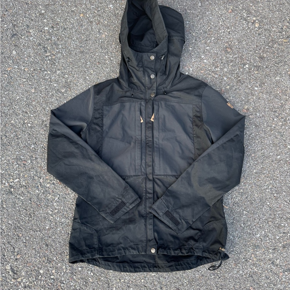 Fjallraven Black Hooded Keb Jacket